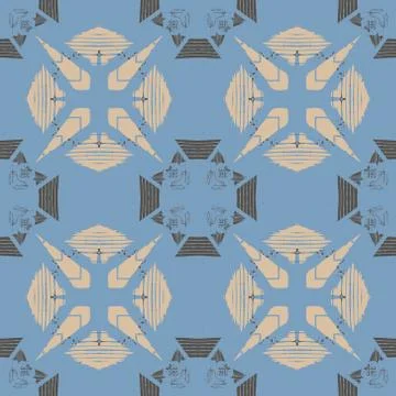 Grunge sharp angle seamless pattern Stock Illustration