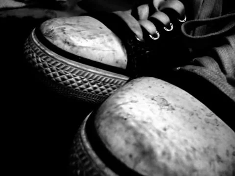 Grunge shoes Stock Photos