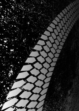 Grunge Skid Mark Illustrazione stock