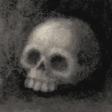 Grunge skull 스톡 일러스트