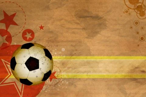 Grunge soccer background Stock Illustration