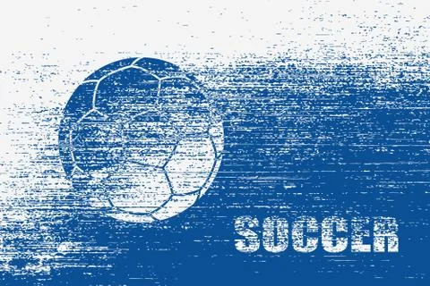 Grunge soccer background Illustrazione stock