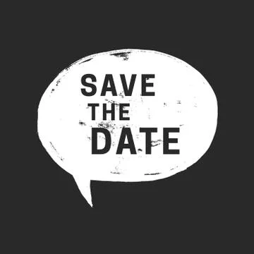 Grunge speak bubble. Stock Illustration