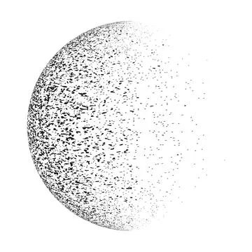 Grunge Sphere Stock Illustration