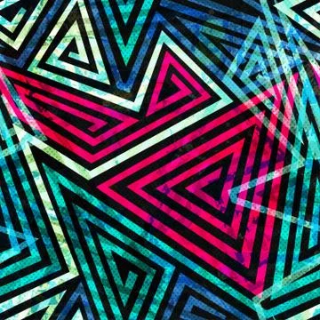 Grunge spiral seamless pattern Stock Illustration