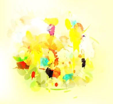 Grunge splashes color background Stock Illustration