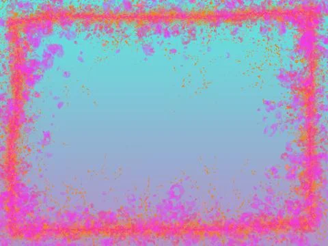 Grunge Splatter Border Stock Illustration