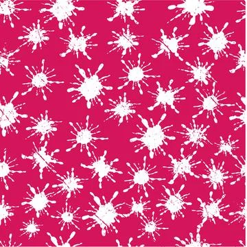 Grunge splatter seamless pattern Stock Illustration