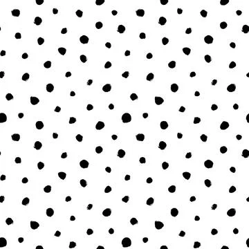 Grunge spots hand drawn vector seamless pattern Stock Illustration