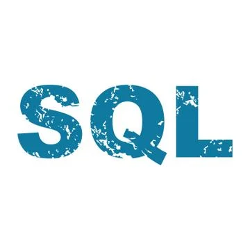 Grunge SQL icon 스톡 일러스트