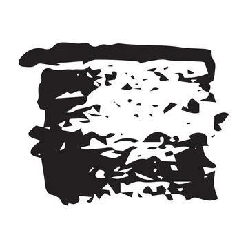 Grunge square hand painted with ink paint Stock-Illustration