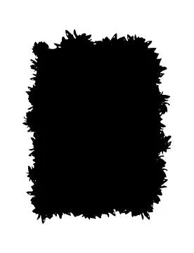 Grunge square template. Black painted squares or rectangular shapes. Hand drawn Illustrazione stock