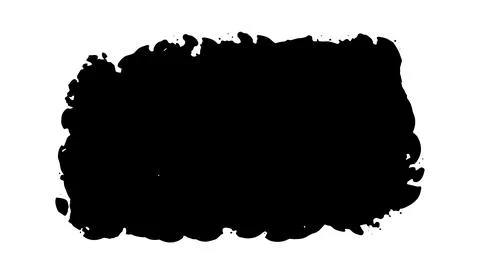 Grunge square template. Black painted squares or rectangular shapes. Hand drawn Stock Illustration