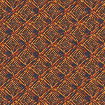Grunge squares orange background Stock Illustration