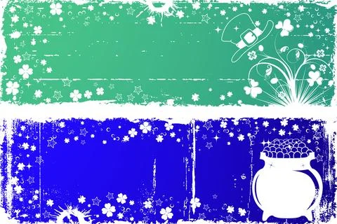 Grunge St. Patrick's Day Background Stock Illustration