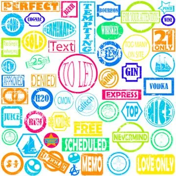Grunge stamps Stock Illustration