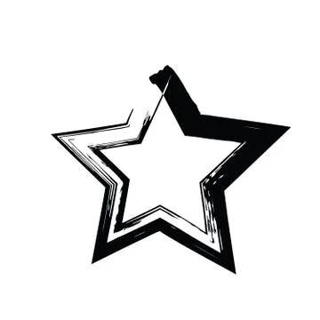 Grunge star vector Stock Illustration