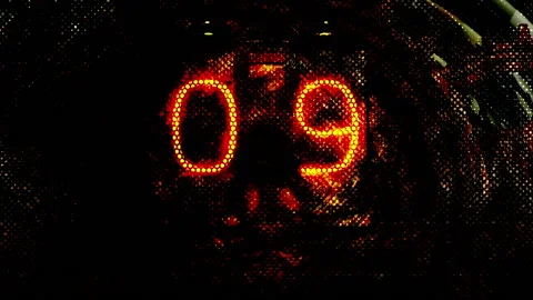 Grunge Steampunk Countdown. 10 seconds 库存影片 166117493