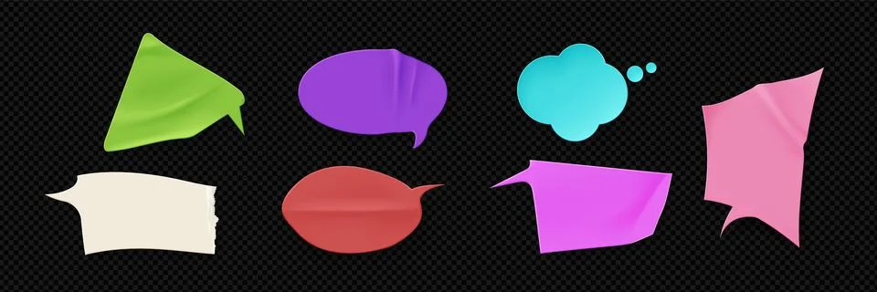 Grunge sticker in form of speech bubble. Ilustración de archivo