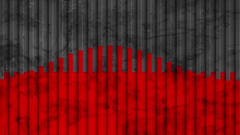 Grunge stone texture and striped sinusoidal wave effect geometric background Stock Footage 321455947