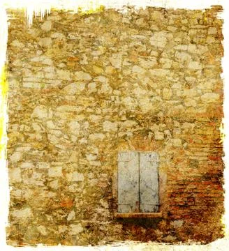 Grunge stone wall background Stock Illustration