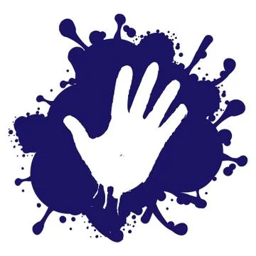 Grunge style hand Stock Illustration