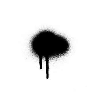 Grunge style shape. Spray painted splash. 库存插图