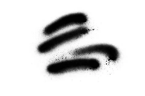 Grunge style shape. Spray painted splash. Ilustración de archivo