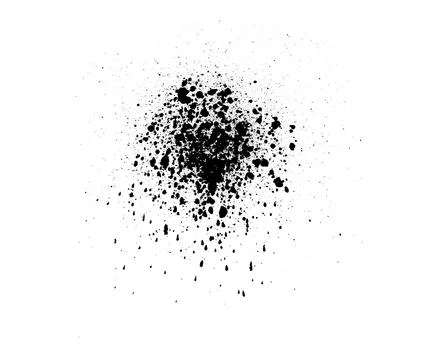 Grunge style shape. Spray painted splatter. 库存插图