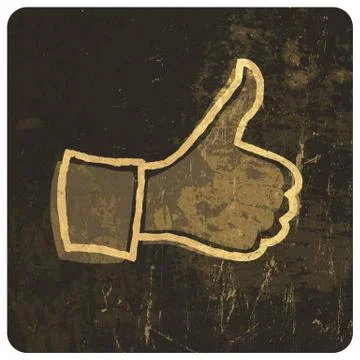 Grunge like symbol. vector Stock Illustration