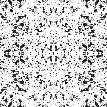 Grunge Symmetric Pattern Stock Illustration