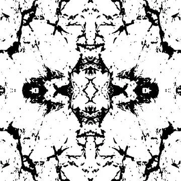 Grunge Symmetric Pattern Stock Illustration