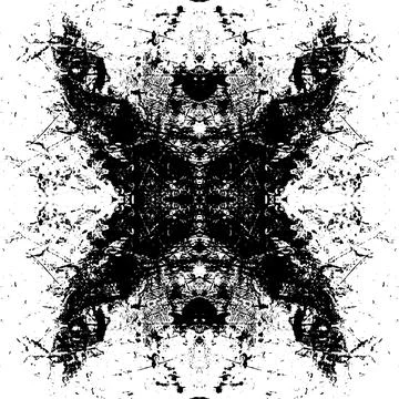 Grunge Symmetric Pattern Stock Illustration