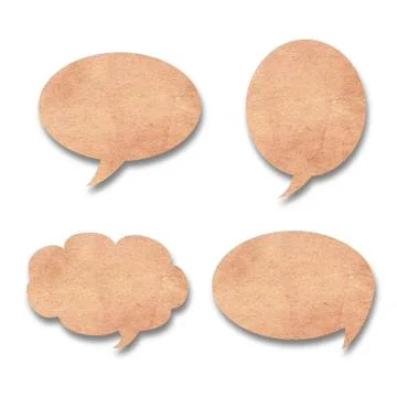 Grunge talk bubbles Stock Illustration