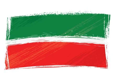 Grunge Tatarstan flag Stock Illustration