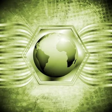 Grunge tech background with globe. Vector design eps 10 Grunge tech backgr... 写真素材