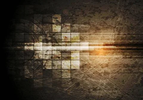 Grunge tech background Grunge tech background. Vector design Copyright: xZ... Stock Photos