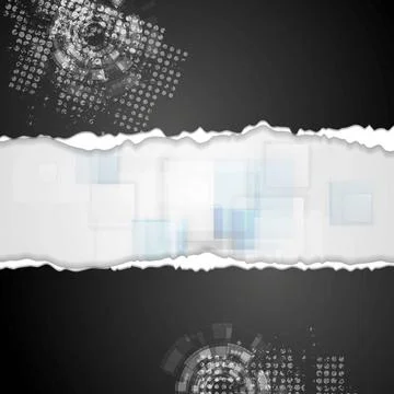 Grunge technical background with ragged edge paper Grunge technical backgr... Stock Photos