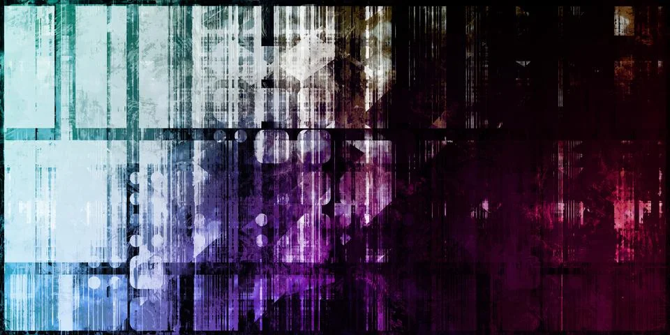 Grunge Technology Background Stock Illustration