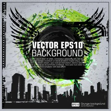 Grunge template background for print t-shirt Stock Illustration