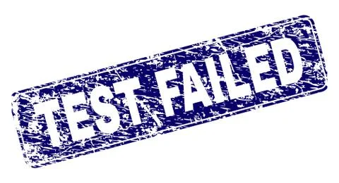 Grunge TEST FAILED Framed Rounded Rectangle Stamp イラスト素材