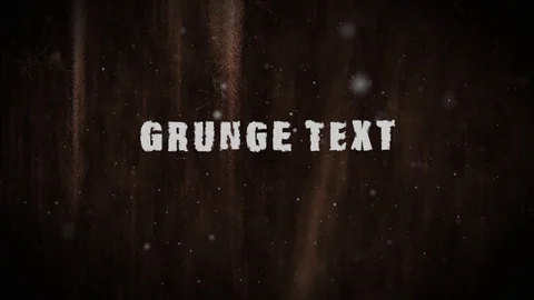 Grunge Text Stock After Effects