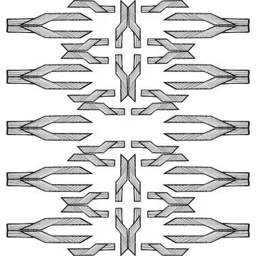 Grunge texture - abstract stock vector pattern - ornament made of polygons an 库存插图