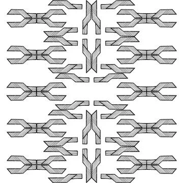 Grunge texture - abstract stock vector pattern - ornament made of polygons an Illustrazione stock