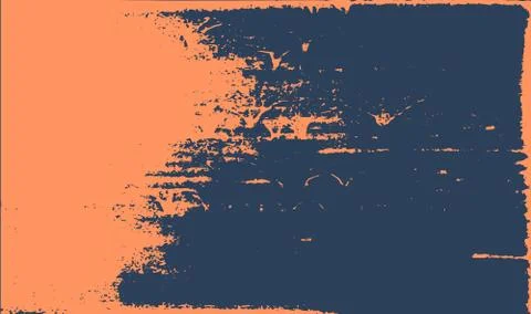 Grunge texture background. Abstract orange dark blue old rough retro design Illustrazione stock