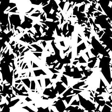 The grunge texture is black and white. Seamless abstract background. Monochro Illustrazione stock