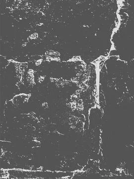 Grunge Texture Crumbled Dark Gray Wall Vector Background Stock Illustration
