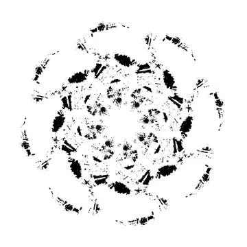 Grunge texture with distressed effect. Vector illustration. Stock Illustration