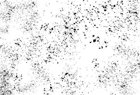 Grunge texture effect. Dirty rough black dust, retro grain scratch. Grungy paint Stock Illustration