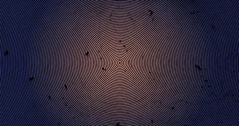 Grunge texture of fingerprint effect on gradient color background, Stock Illustration